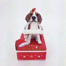 Beagle Dog Ornament Xmas Holiday 3" My Best Buddy