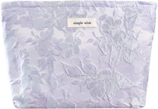 Aesthetic Floral Makeup Bag Cute Small Cosmetic Bags for Women Girls, Travel Toi