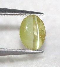 0.77 Ct Natural Chrysoberyl Cat’s Eye Oval 6 x 4 mm Ceylon Mined Loose Gemstone