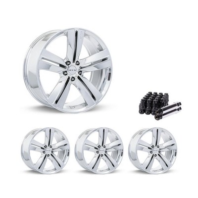 Set of 4 16'' Chrome Alloy Wheel Rims 5x114.3 fits 2010-25 Kia Soul, RTXN8 5Lug