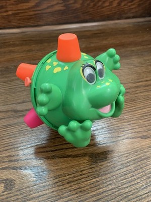 VTG ERTL Motorized Bumble Ball Buddy Bull Frog Classic Dog Toy 1992 Works Tested