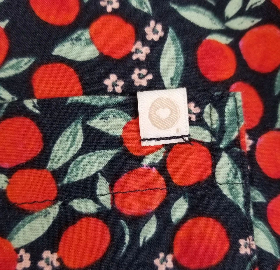 Top de pijama antiguo azul marino para mujer 2XL XXL multicolor floral manga larga camisa con botones Foto 4 de 4