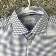 Eton Contemporary Men's Long Sleeve Button Dress Shirt 43/17