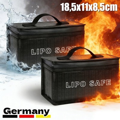 2Lipo Akku Safe Bag Feuerfeste verstellbare Akku Tasche Ladetasche 18,5*11*8,5cm