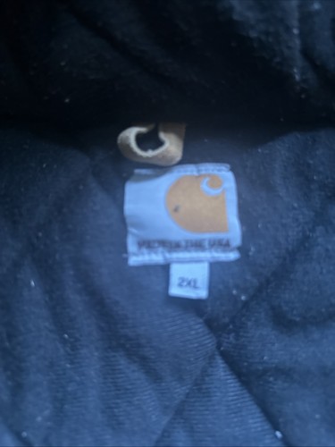 Carhartt 125th Anniversary Jacket Brown Duck Canvas Hoodie Union Made 2XL - Picture 10 of 24