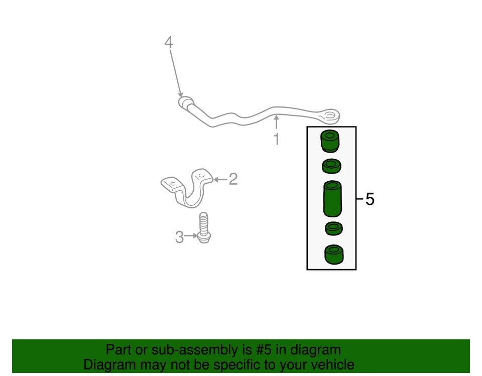 Barra estabilizadora de suspensión delantera genuina GM 15024511 Foto 4 de 4