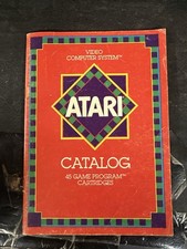 Atari Catalog 45 Game Program Cartridges Atari 2600 Original Authentic FM7 2