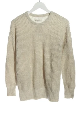 ABERCROMBIE & FITCH Pull ras du cou Dames Pull T EU 38 blanc cassé - Photo 1/4