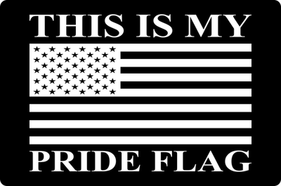 #ad #ad This is my PRIDE flag Americal flag sticker 8quot;x6quot; $3.99