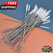 Bottle Brush Cleaner Long Tube Pipe Straw Cleaning Brush Nylon Small Thin