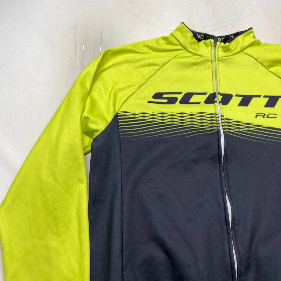 Chaqueta de Ciclismo Scott RC Para Hombre Grande Verde Negro Cortavientos Protección Softcon Foto 4 de 4