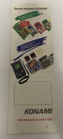 Brochure Catalogue Flyer KONAMI NES Nintendo Metal Gear Tortues Ninja TMNT # 2