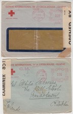 1940/44 SWISS RED CROSS official censor cover GENEVE-DUBLIN 1) window cover