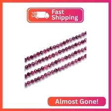 Adabele 15 Inch Natural Pink Tourmaline Gemstone 4mm Small Faceted Round Beads