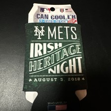 New York Mets Irish Heritage Night Can Cooler Beer Koozie 