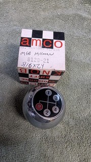 NOS AMCO SUNBEAM ALPINE SHIFT KNOB SHIFTER BALL #8128 21 4 SPEED MGB HILLMAN