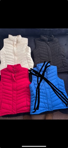 Talbots Black,Red,and White Puffer Vest 1 for $20 or all 3 For 45 bundle