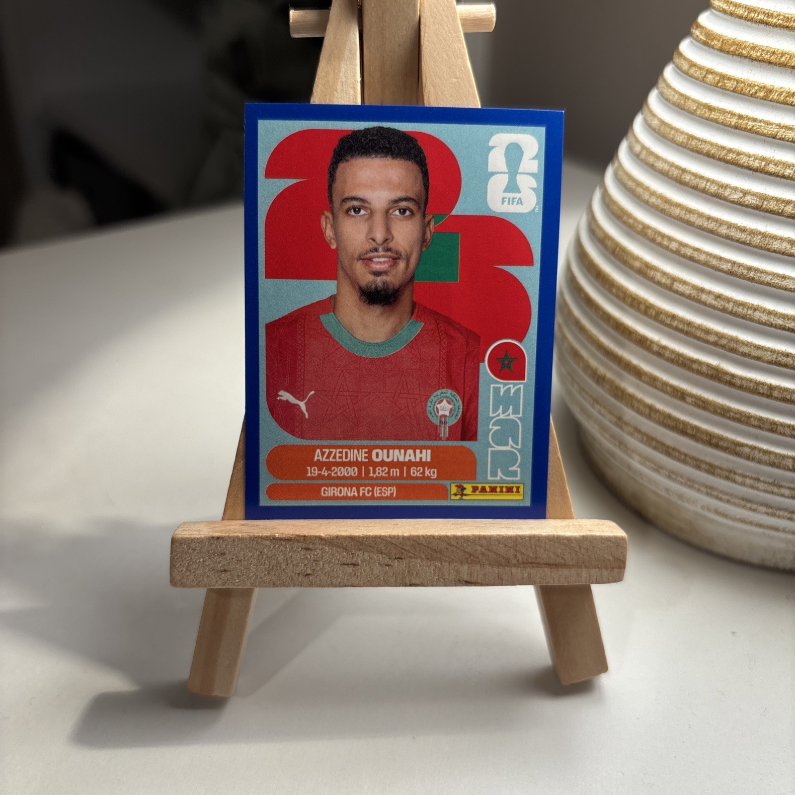 2026 Panini World Cup Sticker - Azzedine Ounahi Blue Parallel MAR #11