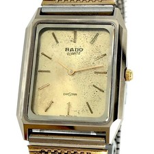 RADO DIASTAR 121.9521.3 Quartz Gold Dial 27mm Vintage Watch Japan
