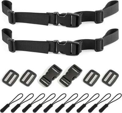 Backpack Chest Strap 2pcs Heavy Duty Adjustable Backpack Sternum Strap Chest Bel