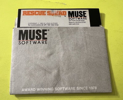 Rescue Squad - Commodore 64 C64/128 - Tested! Works Great!  Muse Software
