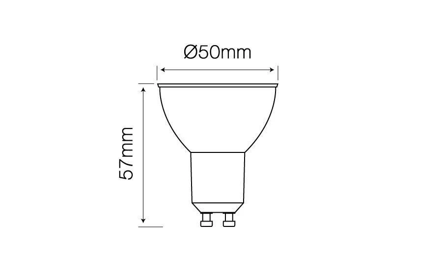 LED line LED-Leuchtmittel GU10, 230 V, 1 W, 60 lm, warmweiß 2700 K - Bild 3 von 3