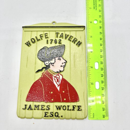 EMIG Metal Wall Decor Trivets James Wolfe Tavern Colonial American Pub Decor - Picture 6 of 6
