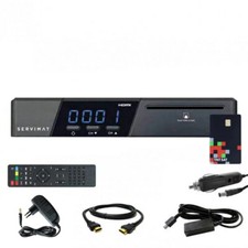 Récepteur SAT HD SERVIMAT VEGA II + Carte TNTSAT + Câble 12V + Déport IR + Câble