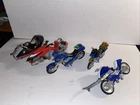 Vintage Lot Of 5 Power Rangers Vehicles/ Motorcycles