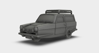 Reliant Regal Supervan Mr. Bean Bausatz 3D Druck 1:87 - 1:18