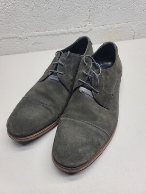 John Varvatos Men\'s Grey Suede Oxford Shoes John Varvatos Star USA Men main image 2