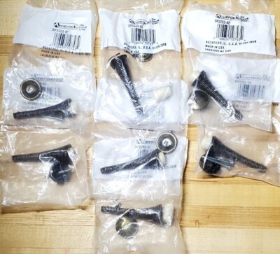 Lot of 7 Amerock BP2253-AE Flexible Spring Door Stop NEW old stock 