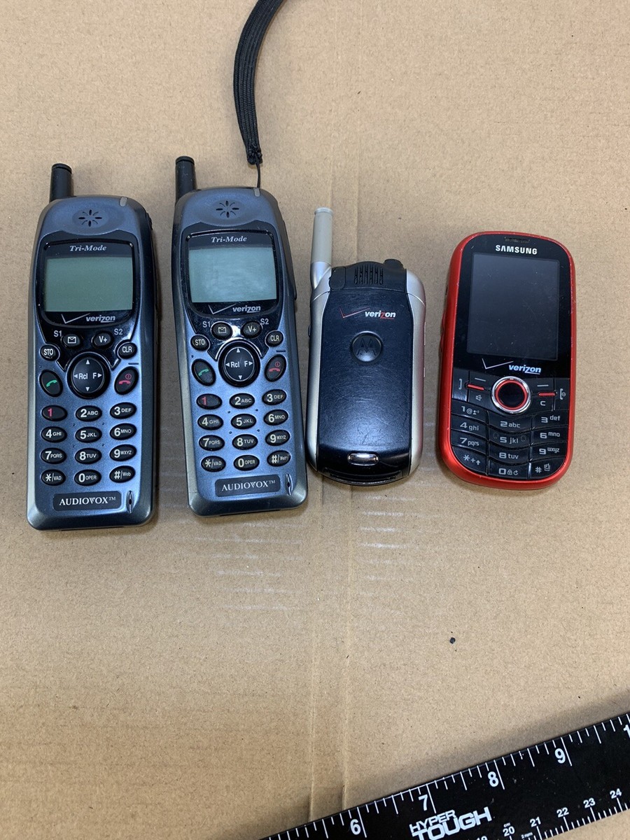 Vintage 90s Y2K Audiovox Samsung Motorola Verizon Cell