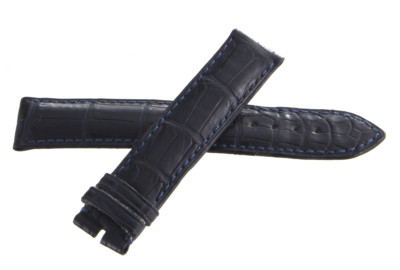Chronoswiss 18mm x 18mm Dark Blue Alligator Leather Men's Watch Band 
