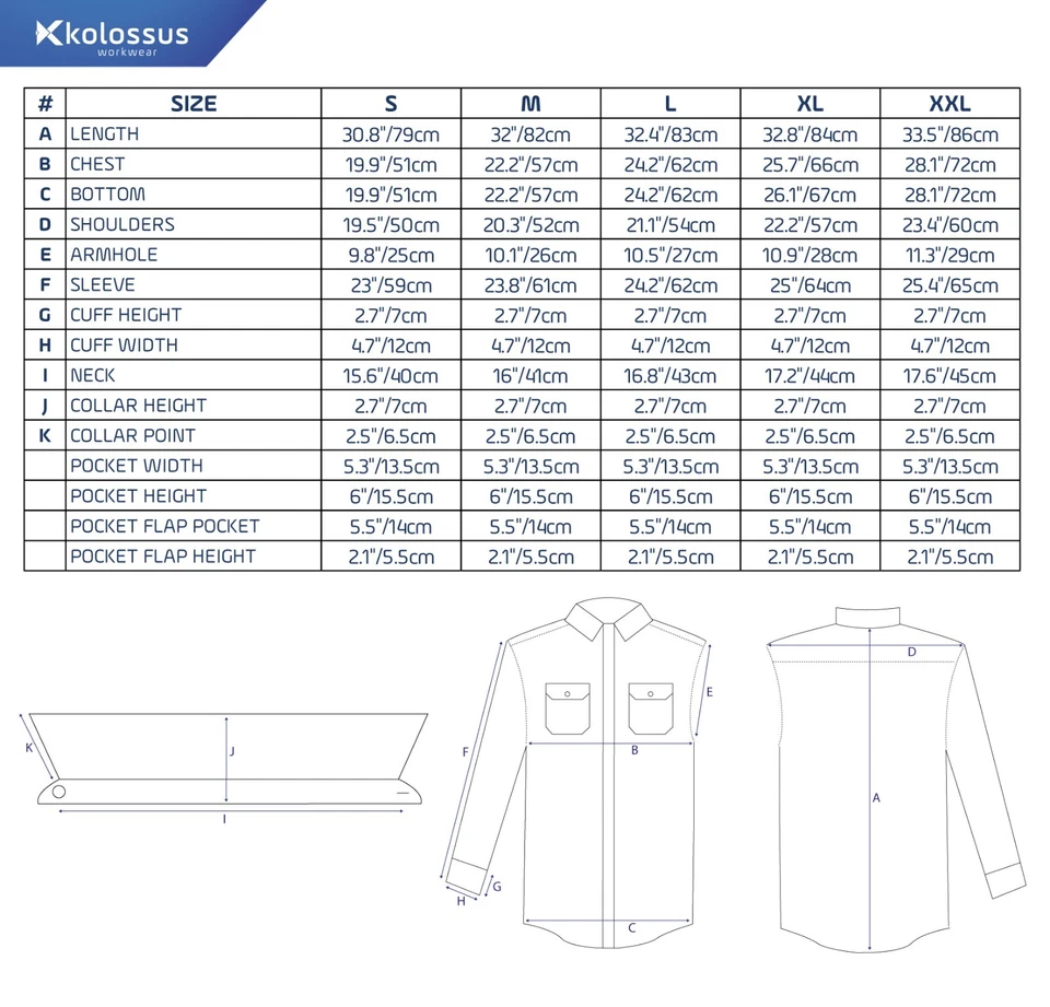 Men's Long Sleeve Durable Work and Casual Shirts - Image 2 of 2