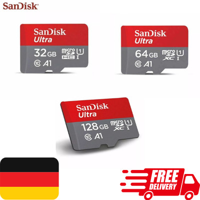 Sandisk ULTRA Micro SD Karte  32GB 64GB 128GB  Speicherkarte NEU (DE)