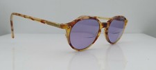 Vintage Jupiter 50 330 Brown Oval Horn-Rimmed Sunglasses FRAMES ONLY