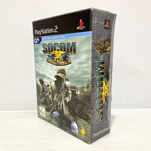 SOCOM: U.S. Navy SEALs + Box, Headset - PS2 - Tested - Big Box - Picture 5 of 11