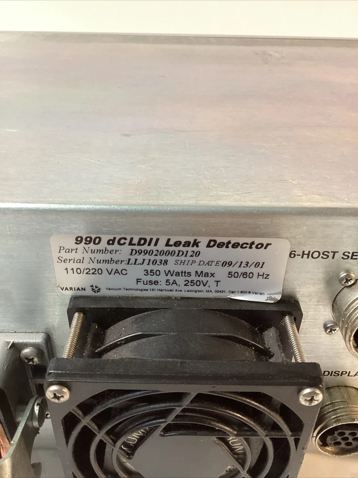 Varian 990 DCLDII  Leak Detectors D9902000D120 OVERNIGHT SHIPPING - Image 3 of 4