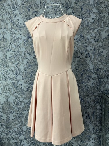 Ladies Stunning Ted Baker Pink Skater Dress (UK 10) Size 2 - Picture 2 of 11