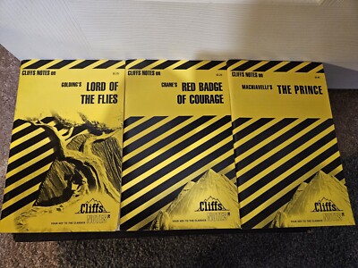 Cliff Notes Bundle Lot of 7 Vintage Study Guide 
