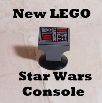 New LEGO Star Wars Computer console 2 Screen Curved Matching Stand Printed Slope