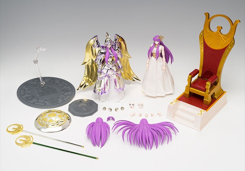 Saint Seiya Myth Cloth EX Goddess Athena and Saori Kido Action