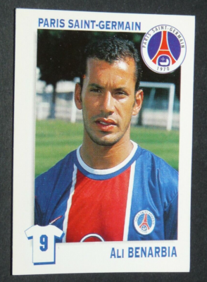 Carte Joueur PSG – Ali Benarbia – Saison 1999/2000 – Paris Saint-Germain
