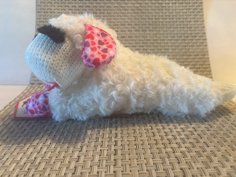 LAMBCHOP Dog Squeak Toy Shari Lewis 11" Hearts Love Multipet Plush NEW - Image 2 of 4