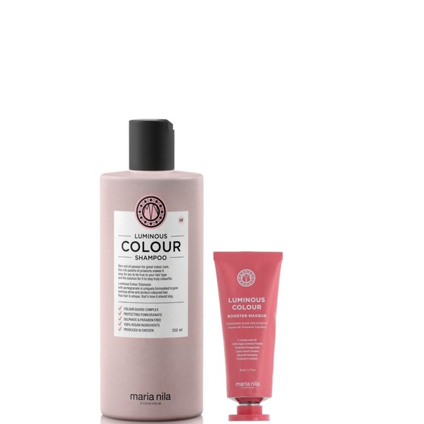 Maria Nila Luminous Colour Shampoo 350 Ml + Booster Masque 50 Ml-image