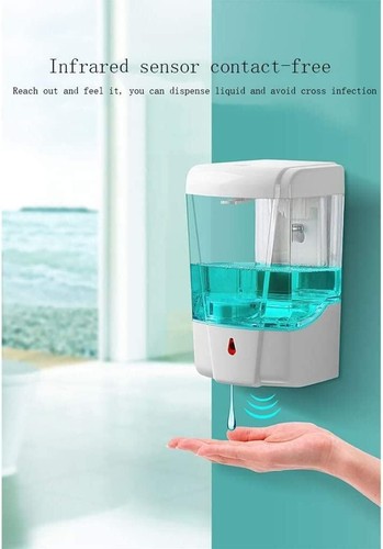 700ml Handsfree Automatic Liquid Soap Dispenser Touchless IR Sensor Hand Wash - Picture 4 of 14