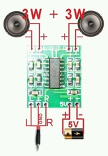 4pcs PAM8403 Mini 2 Channel 3W Audio Power Amplifier Module 5v Board USA Seller