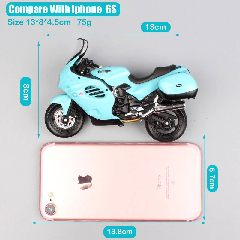 1:18 Welly escala 2002 Triumph Trophy moto turismo modelo Diecast juguetes Foto 4 de 4