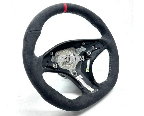 Alcantara Mercedes W204 C63 08~11 AMG steering wheel RED ring NO core exchange - Picture 1 of 14